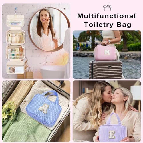 TOPEAST Hanging Toiletry Bag Blue