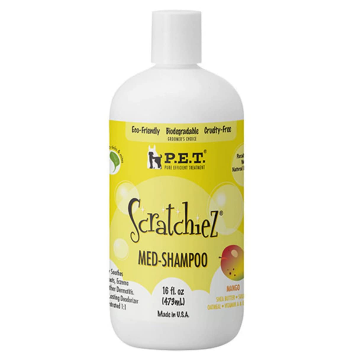 P.E.T. Scratchiez Shampoo - Dermatitis Relief - Mango Mambo Scent (16 oz)