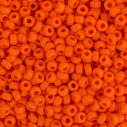 Miyuki Seed Bead 11/0 Orange Opaque 250Grams of Japanese Glass Beads