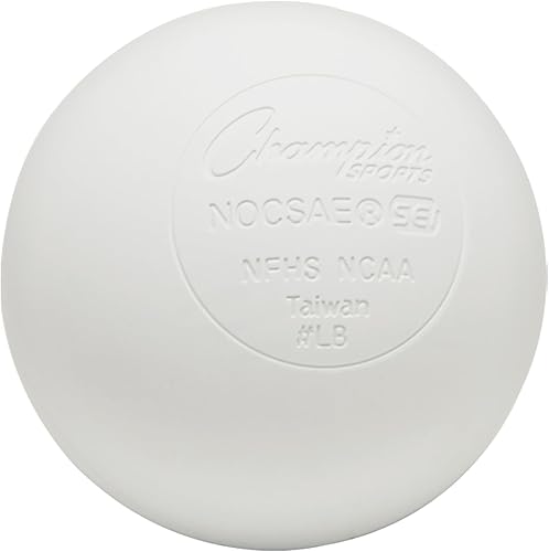 Miniatura 31 de Champion Sports Lacrosse Balls - Tamaño y peso oficiales, aprobado por la NCAA y NFHS, certificado SEI - Profesional y juvenil juego y práctica