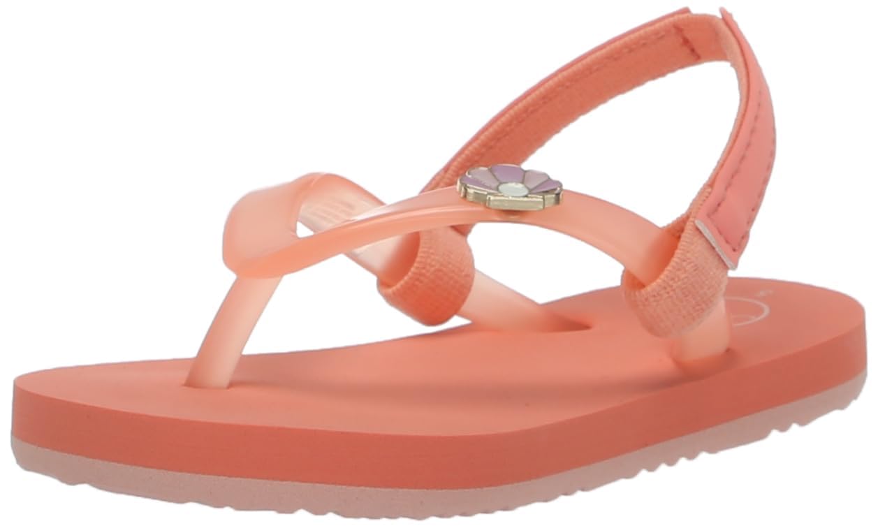 REEF Toddler/Little Kid Charming Flip Flop, Super Lightweight and Soft Footbed, Thin Strap Beach Sandal with Backstrap