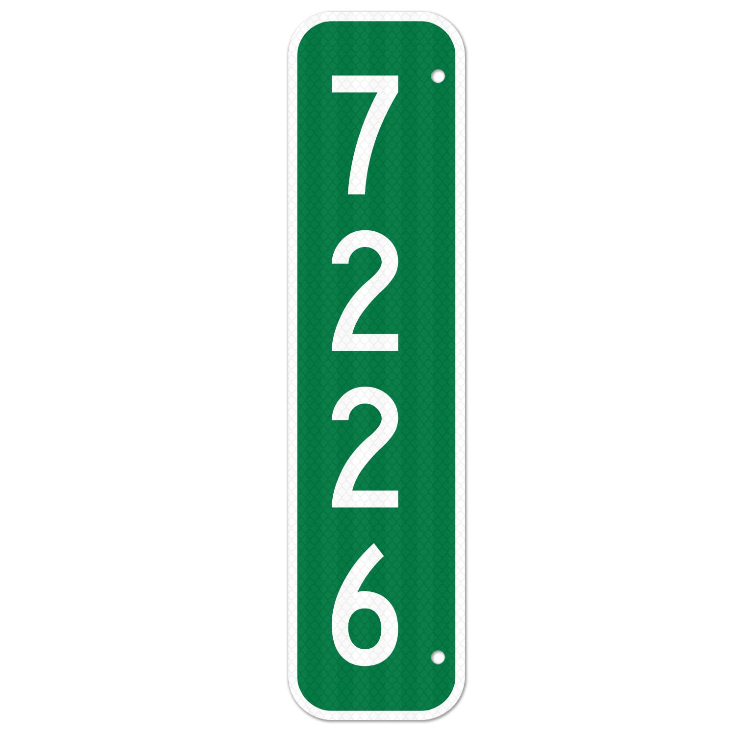 Sigo Signs 6x24 Reflective Address Number Sign