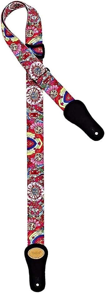ORTEGA Nylon-Ukulele Strap with Suede - 37mm Peace 68 (KNS-68-U), Peace '68