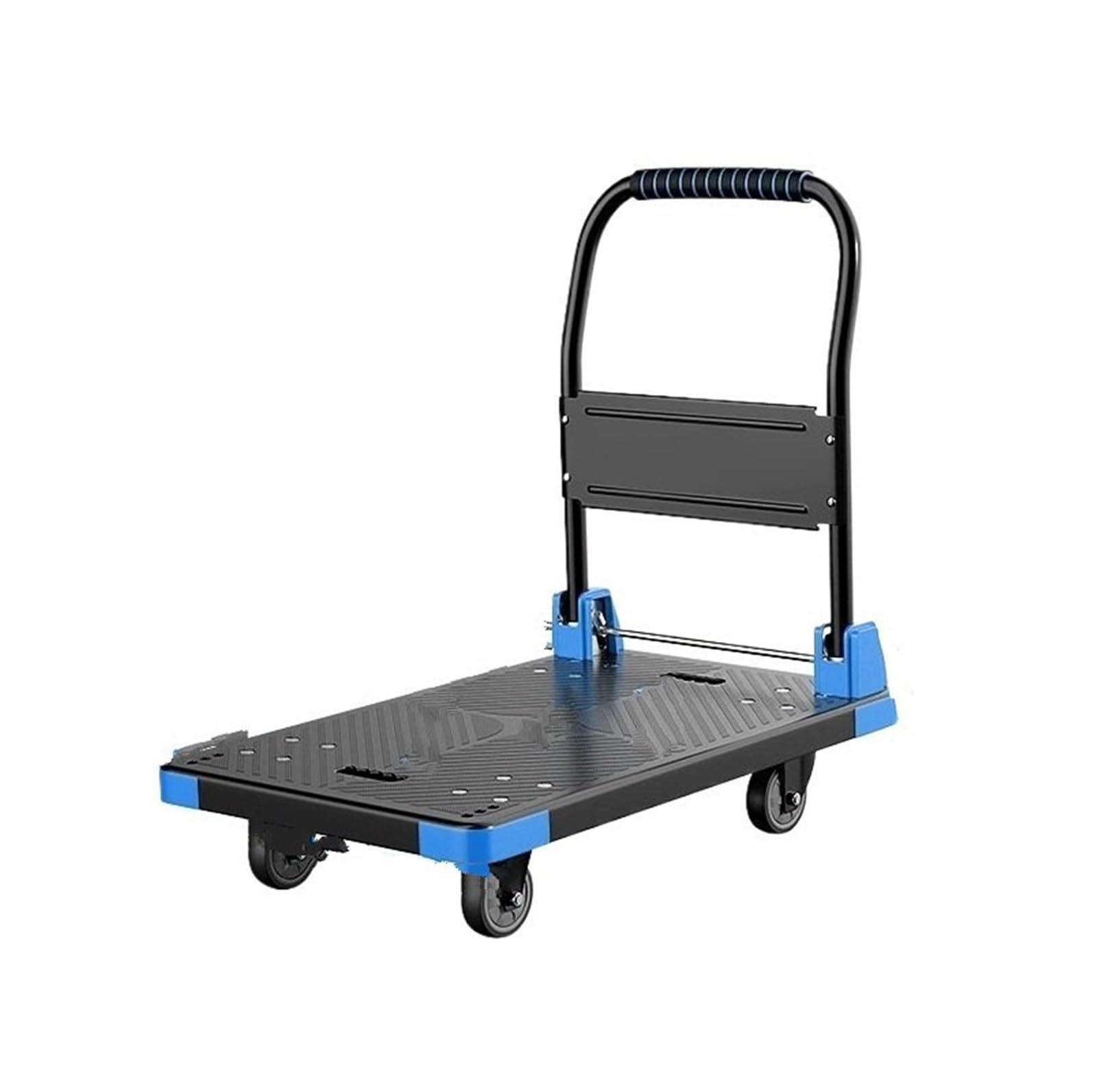 OTQEFTN Car End Pipes Platform Hand Truck Portable Trolly Fully Folded Compact Push Cart Capacity Heavy Duty Dolly Practical Handling Heavy Hand Truck