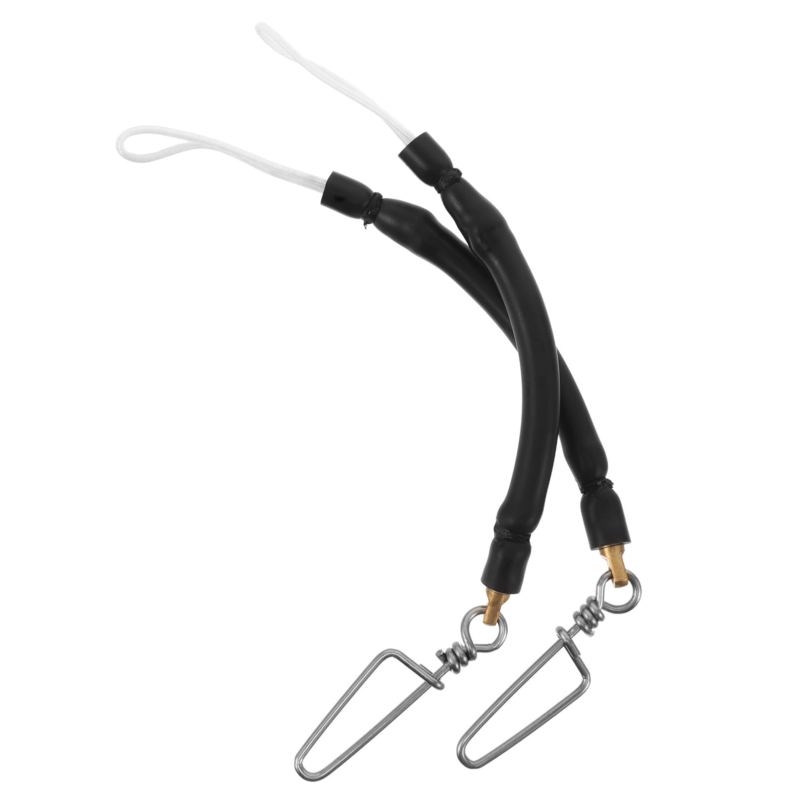 Corde pour la pêche sous-marine noire avec mousqueton pivotant et queue de cochon (lot de 2) - 7