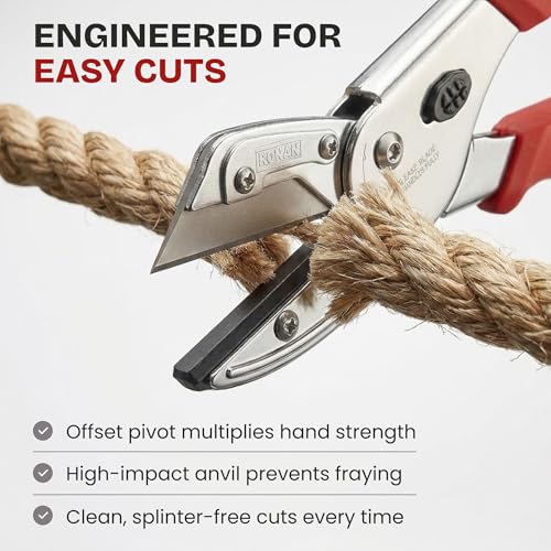 Image of RONAN Multi-Cut Quick Change Utility Cutter, Razor Sharp Multipurpose Cutting Tool Cuts Cable, Wood, Carpet, Laminate Tile, Vinyl, Rubber, Shrubs, For Professionals and DIY (Pack of 2)
