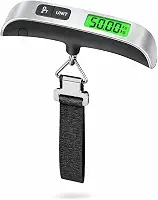 Balança Digital Portátil de Mão Alta Precisão até 50kg Visor LCD Iluminado Compacta e Resistente para Pesagem de Bagagem Viagem Mala Pesca e Uso Doméstico Profissional