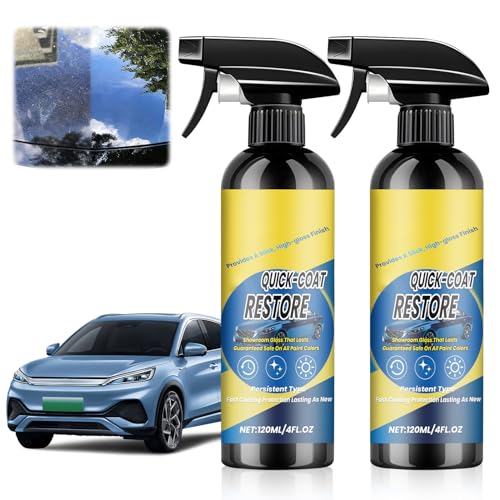 2Pcs Nano Quick Coat Restore Coating Spray,2026 New Advanced Automobile Quick-Acting Coating Agent,Quick Effect CoatingAgent Spray with Dust Proof and Quick Shine & Long-Lasting Car Gloss