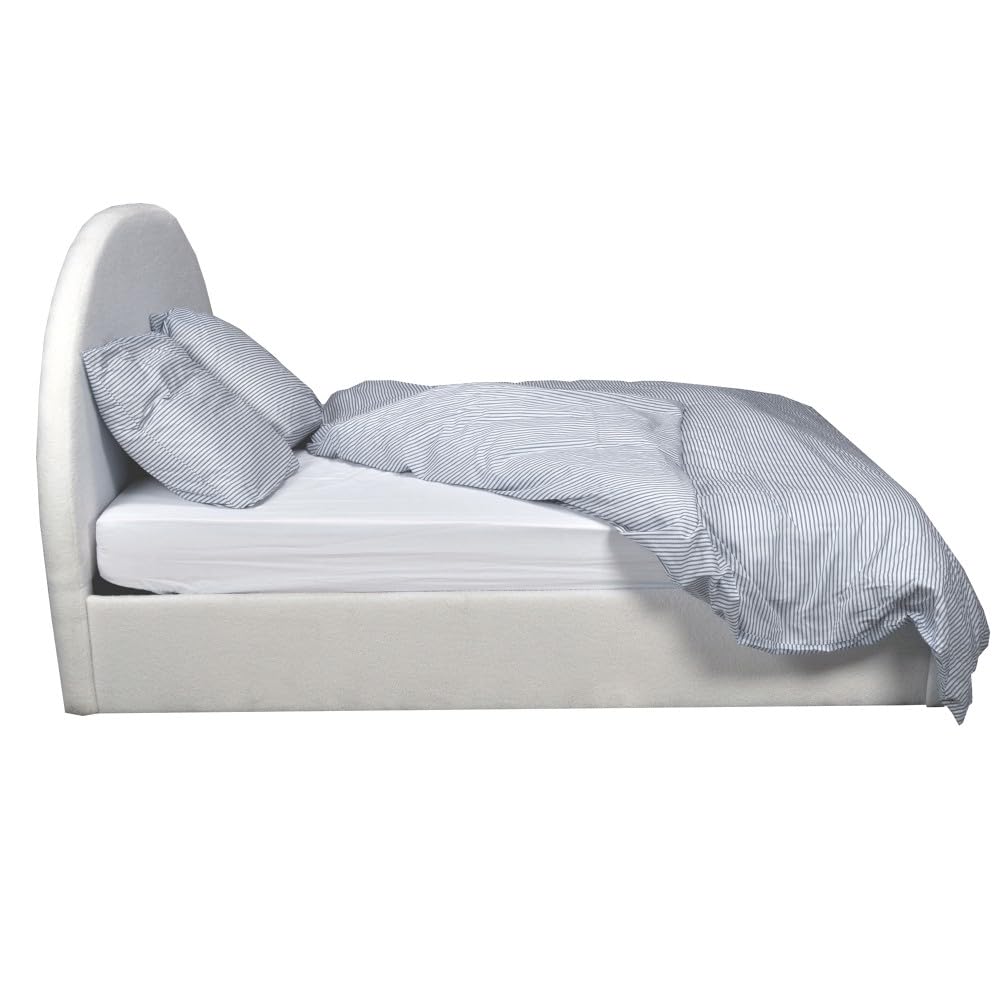 WEBER INDUSTRIES LIT Coffre Tissu Bouclette 140x190 Sherpa + SOMMIER/Blanc