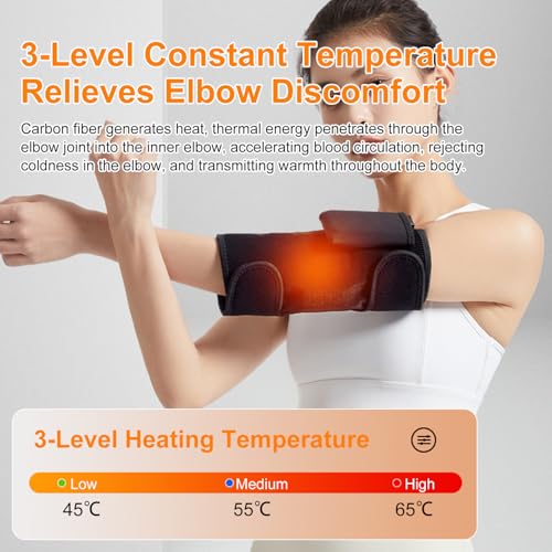 Support de bras chauffant électrique USB noir extensible unisexe hiver