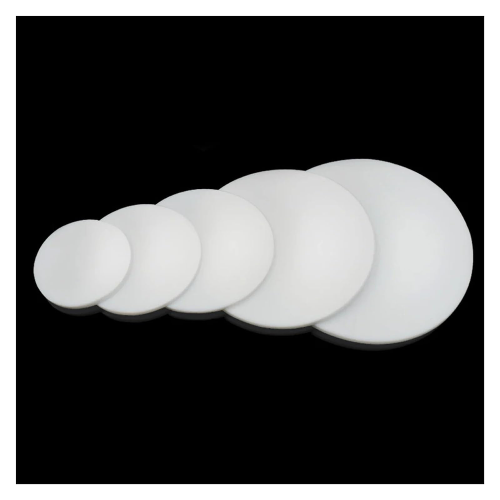 quincaillerie Feuille de PTFE ronde de 3mm, 1 pièce, panneau de PTFE solide, plaque de joint d'étanchéité à haute température, diamètre 45/58/68/78/88/102/122/138/158/188/212mm rondelle d'étanchéité(4