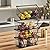 GAOKASE 4 Pcs Stackable Wire Baskets for Pantry Organizers and Storage,Vegetable Fruit Basket for Countertop,Kitchen Storage Metal Baskets,Produce Potato Onion Storage Bin,Black