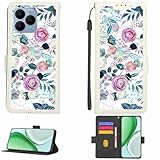 Kinetijy hülle Kompatibel Für Mintt CoolMintt X8 Hülle Hülle Handyhülle Schutzhülle [Mit 9H Festigkeit HD Schutzfolie][RFID-Blockierung][Brechungseffekt] LPT-HUA3