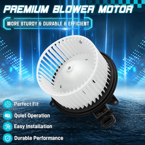 Image of IRONTEK 700237 Front HVAC Blower Motor with Fan Cage for 2009-2017 for Ford Expedition, 2009-2014 for Ford F-150, 2009-2017 for Lincoln Navigator AL1Z19805A AL1Z19805B CL1Z19805A PM9364