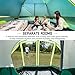 JELUCAMP 6/8 Person Large Waterproof Family Tents for Camping, Screened Camping Tent with Screen Porch, Bug-Free Relaxation & Easy Setup, Includes Rainfly & Carry Bag, Dark Green