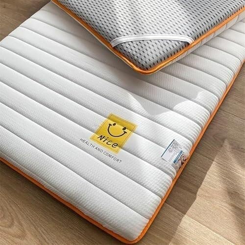 Un materasso futon giapponese spesso e pieghevole, disponibile nelle misure singolo, matrimoniale, queen e king size. Ideale per dormitori, campeggio e auto. (Verde, 80 x 190 cm)