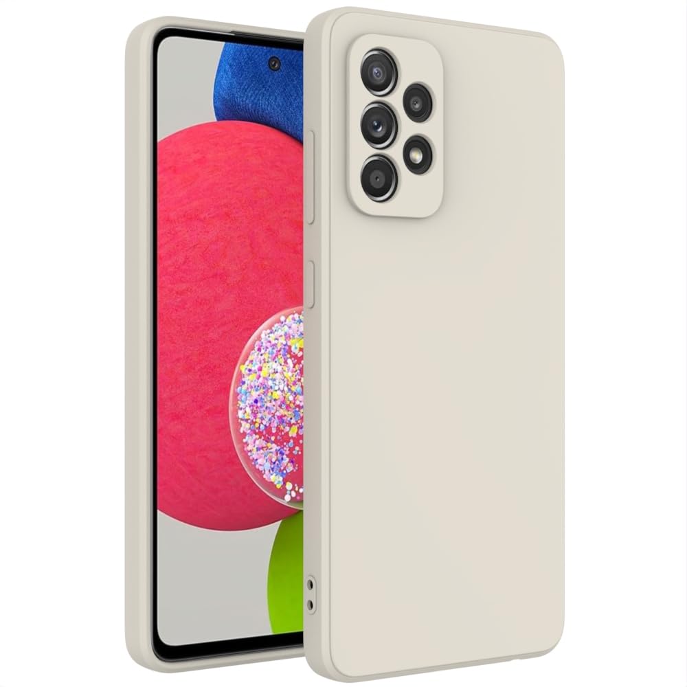 for Samsung Galaxy A53 5G Case White, Scratch Resistant with Soft Touch, Slim Thin Phone Cover for Samsung Galaxy A53 5G