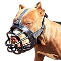 gudong Dog Muzzle,Soft Basket Silicone Muzzles for Dog,Prevent Biting Chewing and Barking, Allows Drinking and Panting(Size 5)