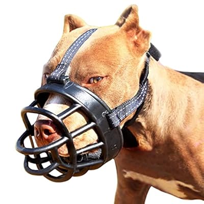 gudong Dog Muzzle,Soft Basket Silicone Muzzles for Dog,Prevent Biting Chewing and Barking, Allows Drinking and Panting(Size 5)