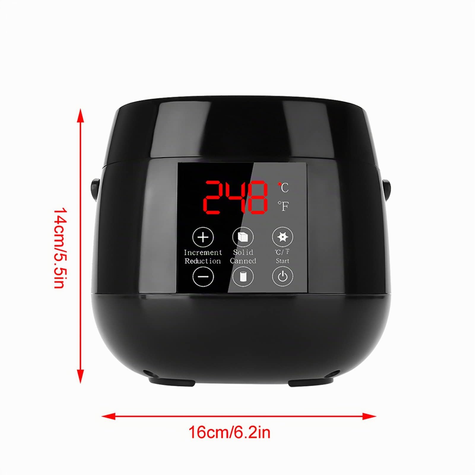 Wachswärmer waxing maschine mit LED-Display, 4 Wachsperlen 100 g und 20 Wachsstifte, elektrischer Wachserhitzer verwendet für die Haarentfernung des Körpers