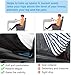 Wedge Car Seat Cushion, Memory Foam Car Truck Coccyx Seat Pillow for Driving - Sciatica and Back Pain Relief - Heightening Wedge Cushions for Car Driver Office Lumbar Tailbone Support