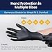 Adenna DLG675 Dark Light 9 mil Nitrile Powder Free Exam Gloves (Black, Medium) Box of 100