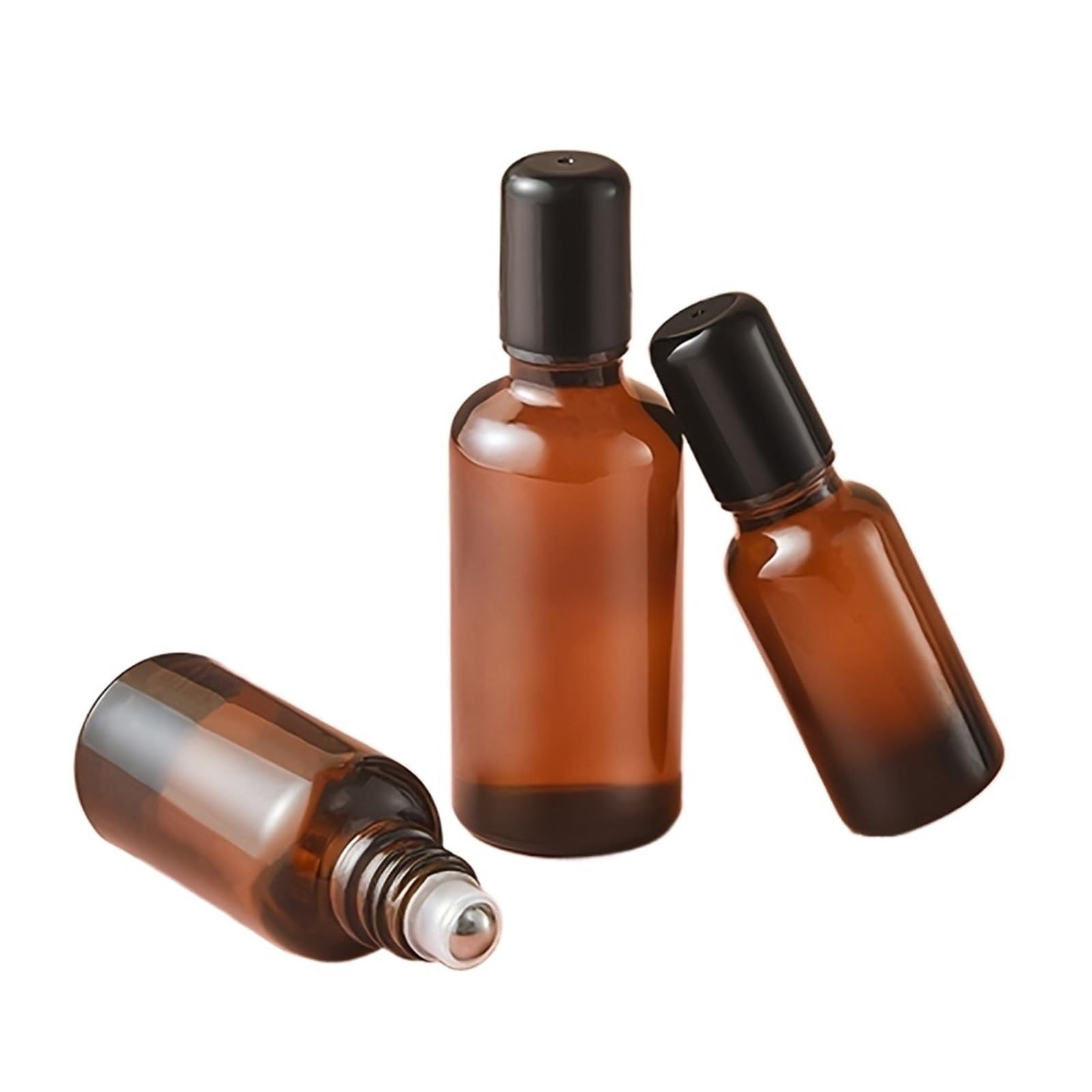 ZUXWUX Dropper dispensing bottle Roller Bottle Glass Refillable Essential Oil Perfume Roll On Vials Empty Containers(GLASS_1PC 15ML)