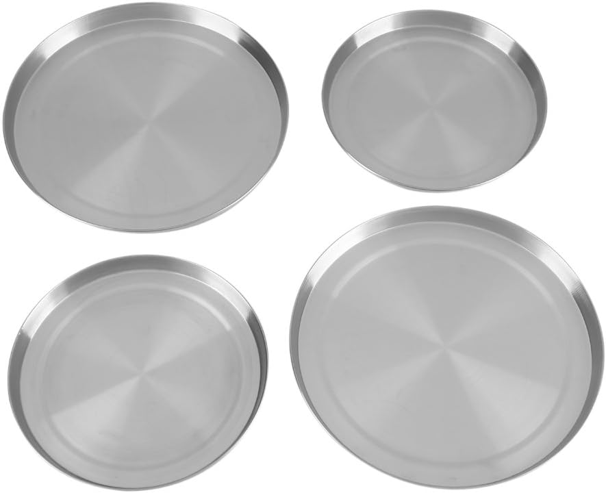 SOULONG 17/21cm Stainless Steel Hob Covers, Reusable Kitchen Oven Hob Cover Stove Top Burner Cooker Ring Protection Set of 4