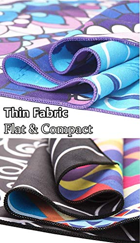 Microfiber Sand Free Beach Towel-Oversized Large Fast Dry Super Absorbent Lightweight Thin Bath Towels Blanket for Travel Pool Swimming Camping Girls Women Men Adults Mandala 2 Packs - Thumbnail 5