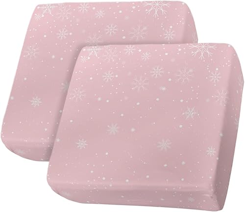 Miniatura 1 de Fundas de cojín para sofá con diseño de copos de nieve de Navidad, funda elástica para sofá con parte inferior elástica, fundas de sofá de Navidad