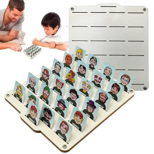 Juego de Mesa clásico: Conjunto de 2 Placas Pensando en el Juego de Juego crítico Que Soy | 96 Piezas Tarjetas Generador quién Juegos | Juego de Juego Adaptado a Viajes o Fiestas