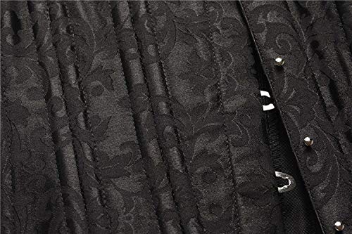 Image of Women Heavy Spiral 26 Steel Boned Underbust Corset Satin Heavy Duty Waist Training Shaper Cincher
