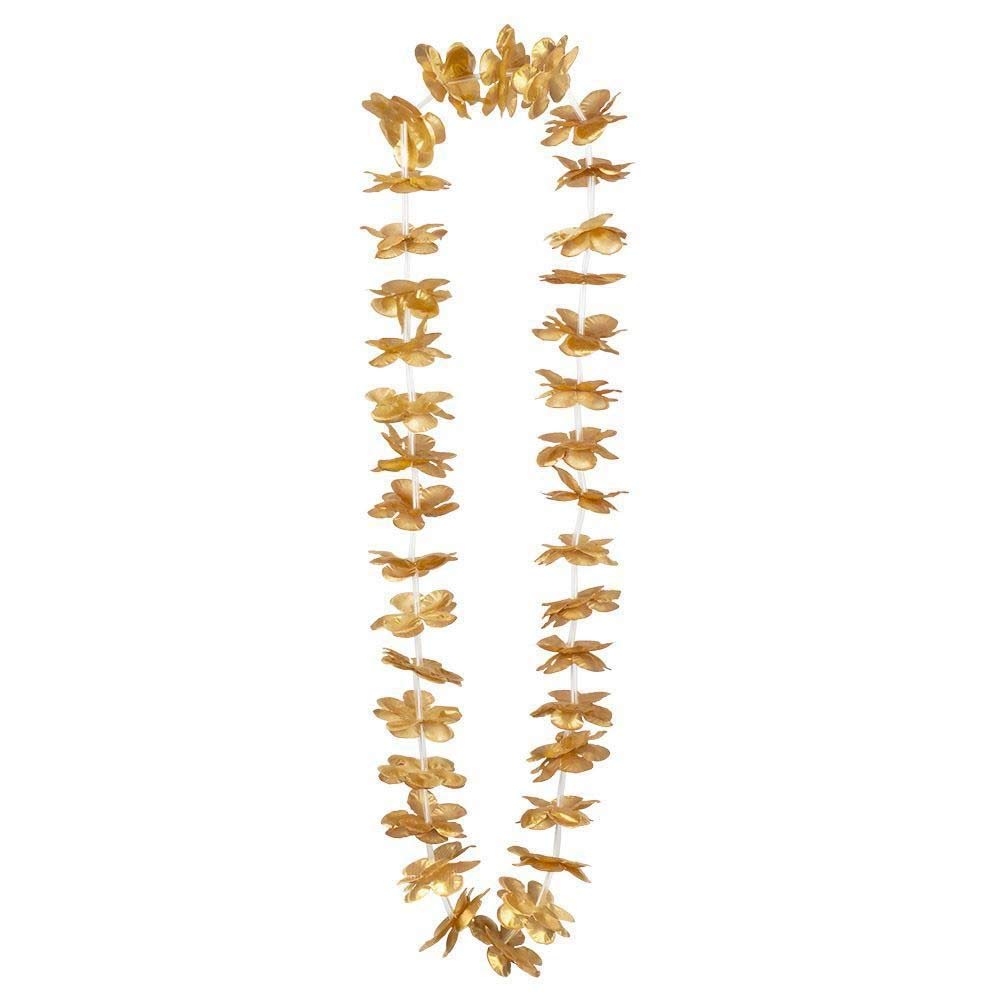 Boland 52208 – Hawaiian Chains 20 Pieces Gold Flower Necklaces Necklace Accessories Beach Party Decoration Theme Party Carnival
