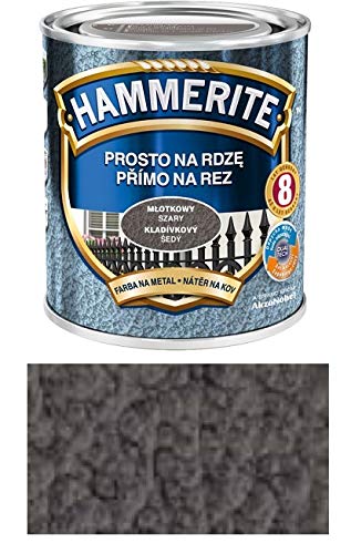 Hammerite 250ml Grey Rust Proof Metal Protective Paint