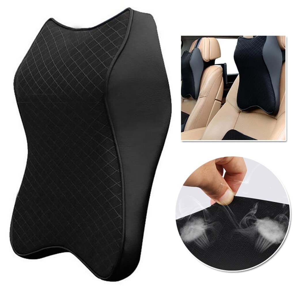 Imbottitura per poggiatesta per seggiolino Auto Cuscino in Memory Foam 3D Supporto per Sollievo dal Collo in Tessuto a Rete Traspirante Cuscino in Memory Foam
