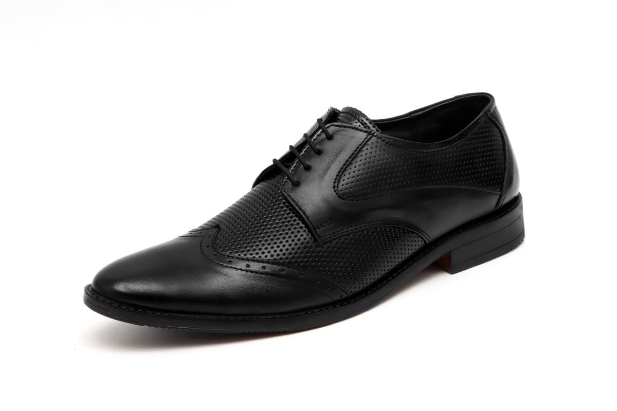 aramish Men's Genuine Leather Brogue Oxford Formal Shoes (UK 5 to 10 UK)-picture-31