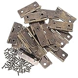 SHINEOFI 20piezas Bisagras Pequeñas Para Joyero Decorativas Antiguas Miniconectores Hierro