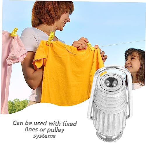 SOIMISS Clothesline Tightener Metal Laundry Tools 4pcs Aluminium Line Tightener for Pulleys Fixed Washing Lines Household Supplies - Image 4