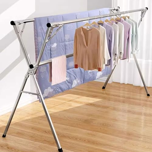 Séchoir à linge pliable 200 cm pour sécher le linge sans encombrer - 2