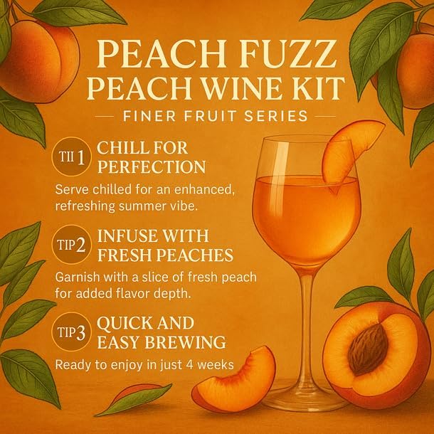 FWK Peach Fuzz Peach Wine Kit – Finer Fruit Series