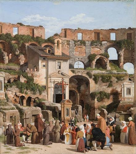 Tableaux toile Colisée Eckersberg poster art mural 60x90cm