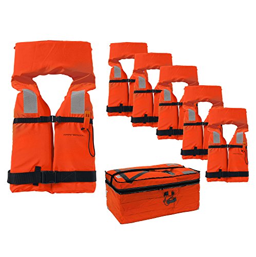 Marinepool 6 Stück Feststoff-Rettungsweste 100 Newton im Set