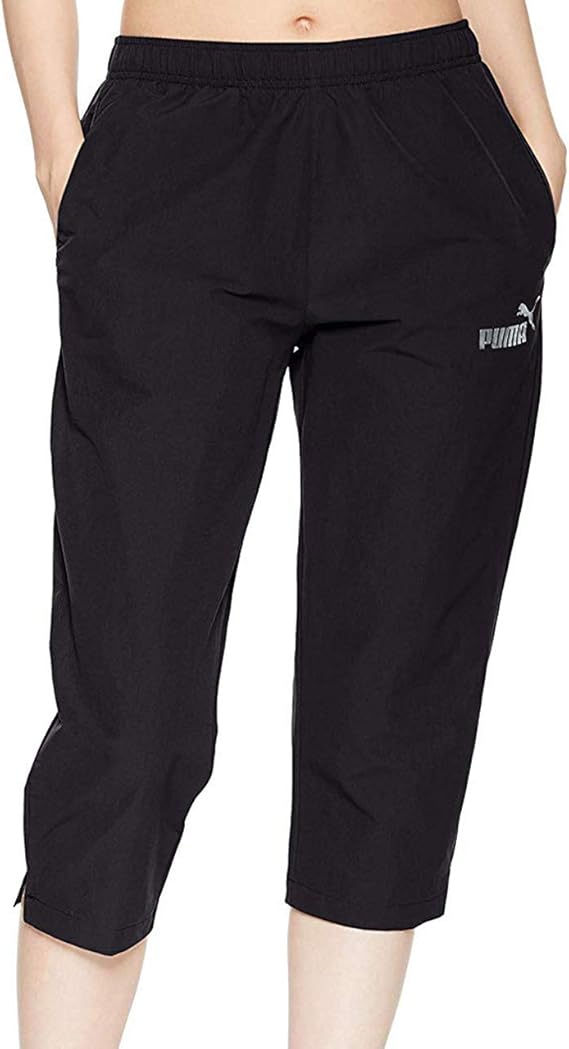 Amazon プーマ トレーニングウェア Ess 3 4 ウーブンパンツ レディース プーマ ブラック 01 日本 S 日本サイズs相当 アクティブロングパンツ 通販