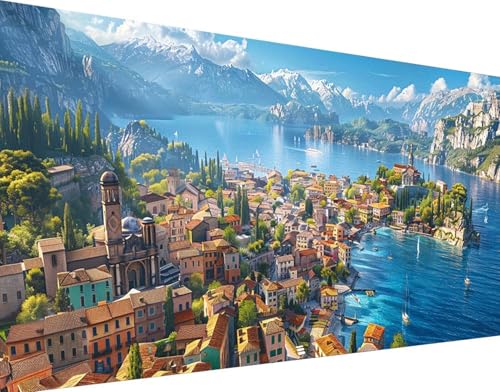 Kit complet diamond painting 60x120cm pour combler les grands murs vides avec une broderie diamant