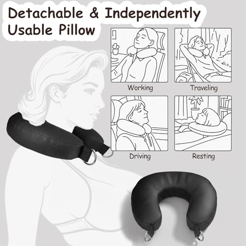 Image of Bondage Sex Restraints for Couples with Detachable Neck-to-Thigh BDSM Toys | Silk-Filled Neck Pillow Couples Sex Toys with Adjustable Handcuffs & Leg Restraints Straps for Adult Kinky Pleasure
