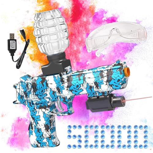 Electric Gel Blaster - Gel Ball Blasters, Electric Gel Ball Shooting Toy with Goggles 50000 balls for Outdoor Activities Shooting Team Game Toy Gifts,Teens Ages 12+