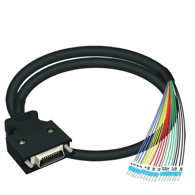 Câble SCSI20 IO 20 broches avec bornier de dérivation CN20 pour servomoteur industriel 3m
