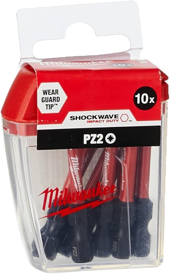 Shockwave™ Impact Duty Bits PZ2 x 50mm (Pack 10) - Amazon.com