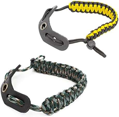 2 Packs Bow Wrist Sling, 550 Paracord Strap Comfortable on Hand, Fit Compound Bow & Recurve 2 Packs Bow Wrist Sling, 550 Paracord Strap Comfortable on Hand, Fit Compound Bow & Recurve
