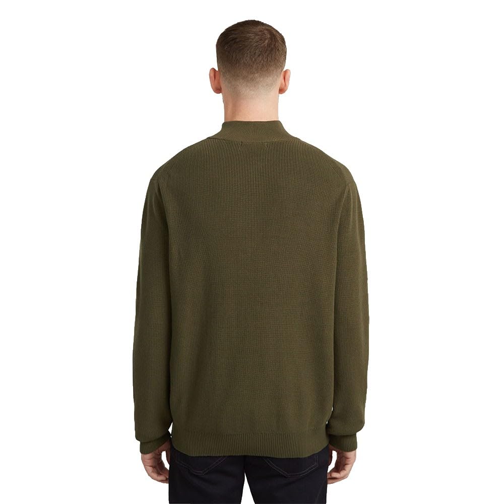 G-Star Herren Structure Half Zip Knit Sweater